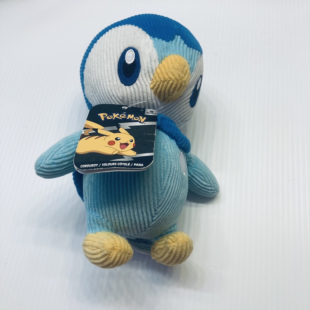 Pokemon Piplup Corduroy Plush Jazwares Select Blue Penguin 8 Inch NWT‎ PKW2735